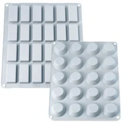 Lot Grandes Plaques Silicone Mini-financiers Et Mini-tartelettes