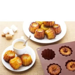 Lot De 2 Flexi'plaques En Silicone 12 Canelés Et 24 Mini-canelés -Pas Cher Cuire Joie Magasin 519058 1 2 Lot de 2 Flexi plaques en silicone 12 caneles et 24 mini caneles Mathon