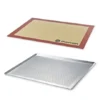 Lot Plaque à Pâtisserie Perforée 40 Cm Et Tapis De Cuisson Pro