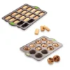 Lot Plaque 20 Financiers Et Plaque 12 Muffins En Silicone Structure Acier Rigiflex