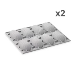 De Buyer Lot De Deux Plaques 8 Madeleines