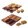 Lot De 2 Flexi'moules : 1 Plaque 12 Muffins + 1 Plaque 6 Cakes