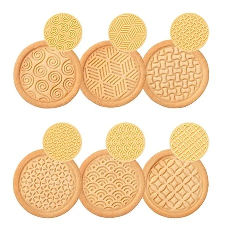 Tampon à Biscuits Art Déco 6 Décors Delicia 3 Tampon à Biscuits Art Déco 6 Décors Delicia – Image 3