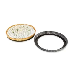 Moule à Tarte Amovible Acier Revêtu Anti-adhérent Bords Cannelés 28 Cm -Pas Cher Cuire Joie Magasin 54102 2 2 Moule a tarte amovible acier revetu anti adherent bords canneles 28 cm Mathon