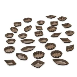 30 Mini-moules à Mignardises Anti-adhésifs Qualité Professionnelle -Pas Cher Cuire Joie Magasin 541059 3 4 30 mini moules a mignardises anti adhesifs qualite professionnelle Gobel