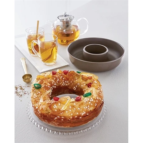 Moule à Savarin Ou Couronne Acier Revêtu Anti-adhérent 24 Cm 3 Moule à Savarin Ou Couronne Acier Revêtu Anti-adhérent 24 Cm – Image 3
