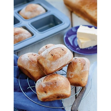 Patisse Moule En Acier Revêtement Anti-adhérent 8 Mini Cakes 2 Patisse Moule En Acier Revêtement Anti-adhérent 8 Mini Cakes – Image 2