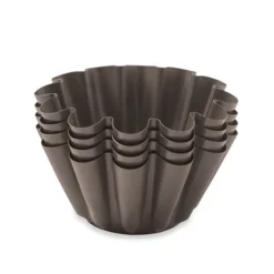 Set 4 Moules Briochettes Acier Revêtu 13 Cm 4 Set 4 Moules Briochettes Acier Revêtu 13 Cm -Pas Cher Cuire Joie Magasin 541094 1 5 Set 4 moules briochettes acier revetu 13 cm Mathon