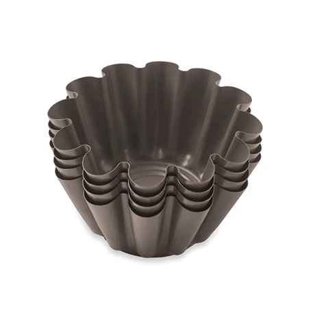 Set 4 Moules Briochettes Acier Revêtu 13 Cm 3 Set 4 Moules Briochettes Acier Revêtu 13 Cm – Image 3