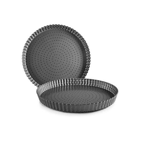 Ibili Moule à Tarte Dentelé Perforé Antiadhérent Avec Fond Amovible 28 Cm 1 Ibili Moule à Tarte Dentelé Perforé Antiadhérent Avec Fond Amovible 28 Cm