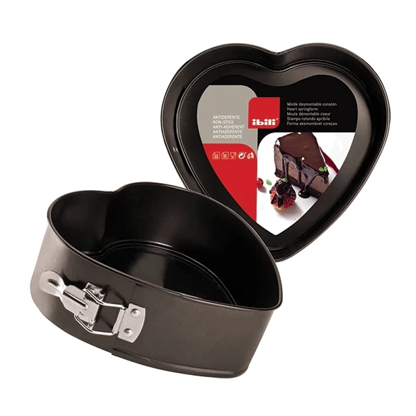 Ibili Moule Cœur Avec Charnière 22 Cm 1 Ibili Moule Cœur Avec Charnière 22 Cm