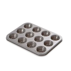 Plaque 12 Mini-muffins Acier Revêtement Antiadhérent 26 Cm -Pas Cher Cuire Joie Magasin 544004 2 4 Plaque 12 mini muffins acier revetement antiadherent 26 cm Mathon