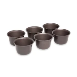 Set 6 Moules à Gros Muffins Acier Revêtement Antiadhérent 7,3 Cm -Pas Cher Cuire Joie Magasin 544006 1 4 Set 6 moules a gros muffins acier revetement antiadherent 7 3 cm Mathon