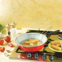 Poêle à Friture 26,5 Cm Avec Panier-égouttoir -Pas Cher Cuire Joie Magasin 55302 3 4 Poele a friture 26 5 cm avec panier egouttoir Baumalu