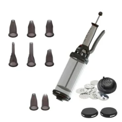 De Buyer Set Tube Piston à Pression Et Coffret Douilles Tritan à Garnir