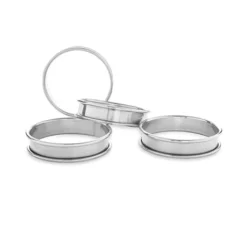 Set De 4 Cercles à Tartelette Inox 8 Cm -Pas Cher Cuire Joie Magasin 573000 4 6 Set de 4 cercles a tartelette inox 8 cm Mathon