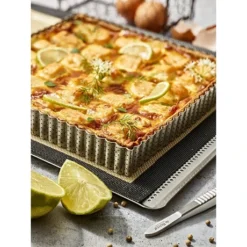 De Buyer Cercle à Tarte Perforé Carré Cannelé 23 Cm -Pas Cher Cuire Joie Magasin 573031 1 2 Cercle a tarte perfore carre cannele 23 cm De Buyer