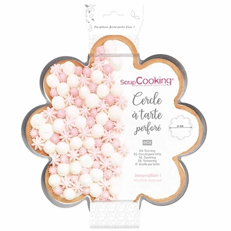 Cercle à Tarte Perforé Marguerite 1 Cercle à Tarte Perforé Marguerite