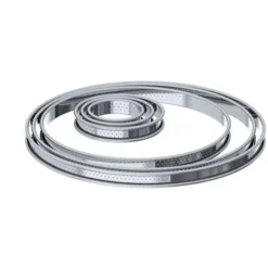 De Buyer Cercle à Tartelette Inox Perforé 8 Cm