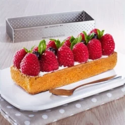 De Buyer Cercle à Tarte Rectangulaire Perforé 12 X 4 Cm -Pas Cher Cuire Joie Magasin 573116 2 1 Cercle a tarte rectangulaire perfore 12 x 4 cm De Buyer