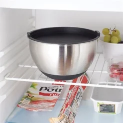 Set De 2 Bols Pâtissiers Inox Avec Couvercle Et Base En Silicone 20 Et 24 Cm -Pas Cher Cuire Joie Magasin 573132 3 3 Set de 2 bols patissiers inox avec couvercle et base en silicone 20 et 24 cm Mathon