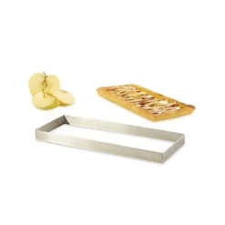 De Buyer Cadre à Tarte Perforé Rectangle 28 X 11 Cm -Pas Cher Cuire Joie Magasin 573138 2 4 Cadre a tarte perfore rectangle 28 x 11 cm De Buyer