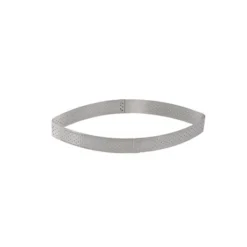 De Buyer Cercle Perforé à Tarte Et Calisson Valrhona 10 Cl 12 Cm Inox