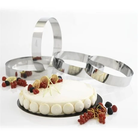 Patisse Cercle à Tarte Inox 24 Cm 2 Patisse Cercle à Tarte Inox 24 Cm – Image 2