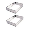 Lot 2 Rectangles à Gâteaux Extensibles