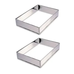 Lot 2 Rectangles à Gâteaux Extensibles