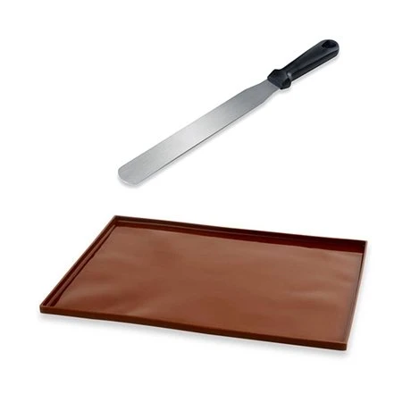Lot Flexi'Plaque De Pâtisserie à Rebords Et Spatule à Gâteaux 1 Lot Flexi'Plaque De Pâtisserie à Rebords Et Spatule à Gâteaux