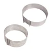 Lot Cercle à Trancher Et Cercle à Gâteau Extensibles Inox