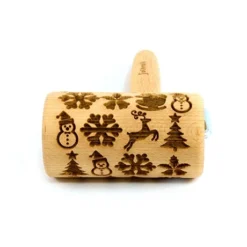 Patisse Mini Rouleau En Bois De Décoration Noël -Pas Cher Cuire Joie Magasin 580010 1 5 Mini rouleau en bois de decoration Noel Patisse