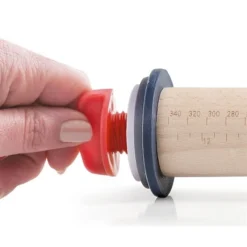 Rouleau à Pâtisserie En Hêtre Avec Anneaux -Pas Cher Cuire Joie Magasin 58108 2 4 Rouleau a patisserie en hetre avec anneaux Lacor