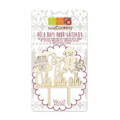 Kit De Décorations De Noël En Bois Pour Bûches Et Gâteaux -Pas Cher Cuire Joie Magasin 589000 3 1 Kit de decorations de Noel en bois pour buches et gateaux Scrapcooking