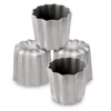 Lot 4 Moules Canelés En Aluminium Revêtu