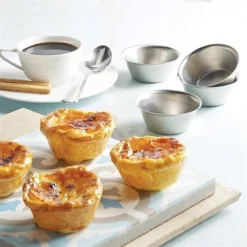 Lot 8 Moules Originaux à Pastéis De Nata - Flans Portugais -Pas Cher Cuire Joie Magasin 59902 2 1 Lot 8 moules originaux a Pasteis de Nata flans portugais Artame
