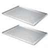 Lot 2 Plaques à Pâtisserie Micro-perforée En Aluminium 40 Cm