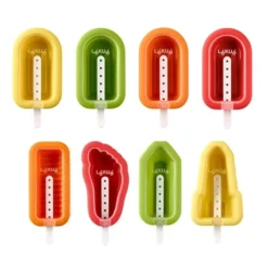 Lekue Lot De 4 Moules à Glace Esquimaux Empilables Et 4 Moules à Glace Iconic