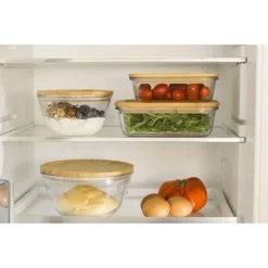 Bol à Mixer Rond Couvercle Bambou 1.6L -Pas Cher Cuire Joie Magasin 623015 2 1 Bol a mixer rond couvercle bambou 1 6L Pebbly