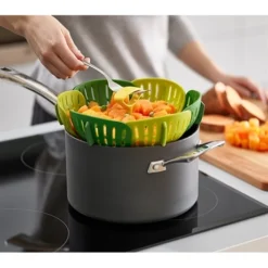 Joseph Joseph Panier Vapeur Pliable - Vert -Pas Cher Cuire Joie Magasin 650119 4 1 Panier vapeur pliable Vert Joseph Joseph