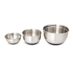 Set 4 Petits Bols En Inox Avec Base Silicone 10,5 à 17 Cm -Pas Cher Cuire Joie Magasin 673073 3 6 Set 4 petits bols en inox avec base silicone 10 5 a 17 cm Mathon