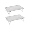 Lot De 2 Volettes Rectangulaires En Inox 43 X 28 Cm