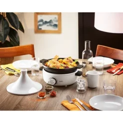 Tajine électrique Céramique 4 Personnes 1000 W Blanc -Pas Cher Cuire Joie Magasin 714004 1 1 Tajine electrique ceramique 4 personnes 1000 W blanc Simeo
